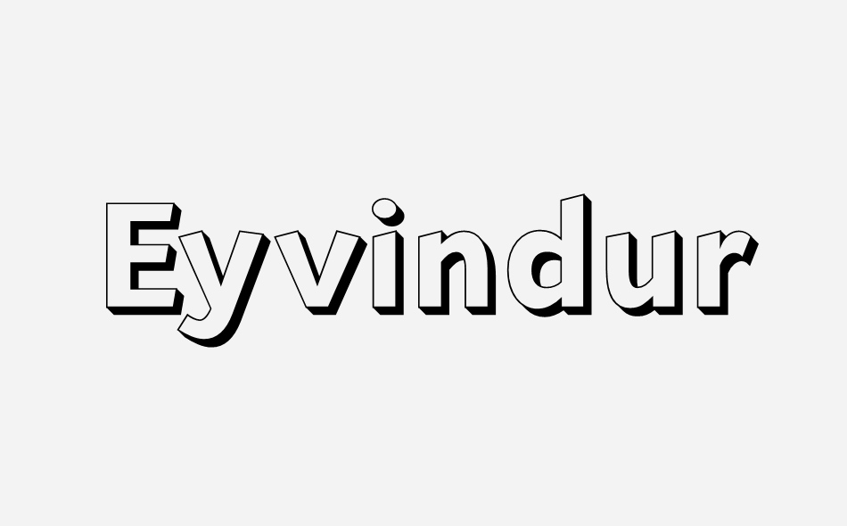 Eyvindur font big