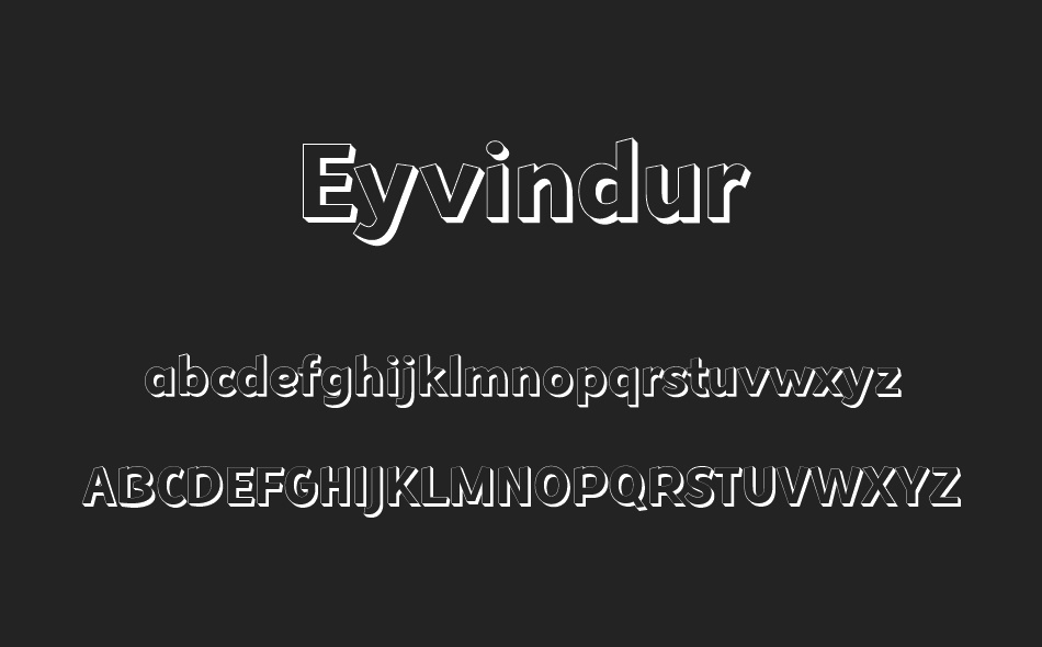 Eyvindur font