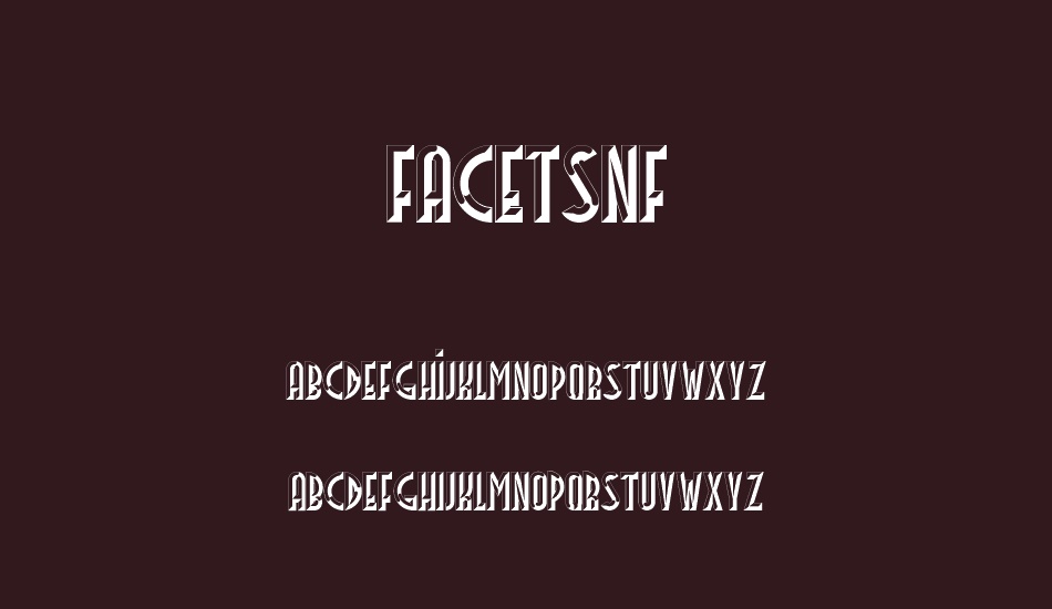 facetsnf font