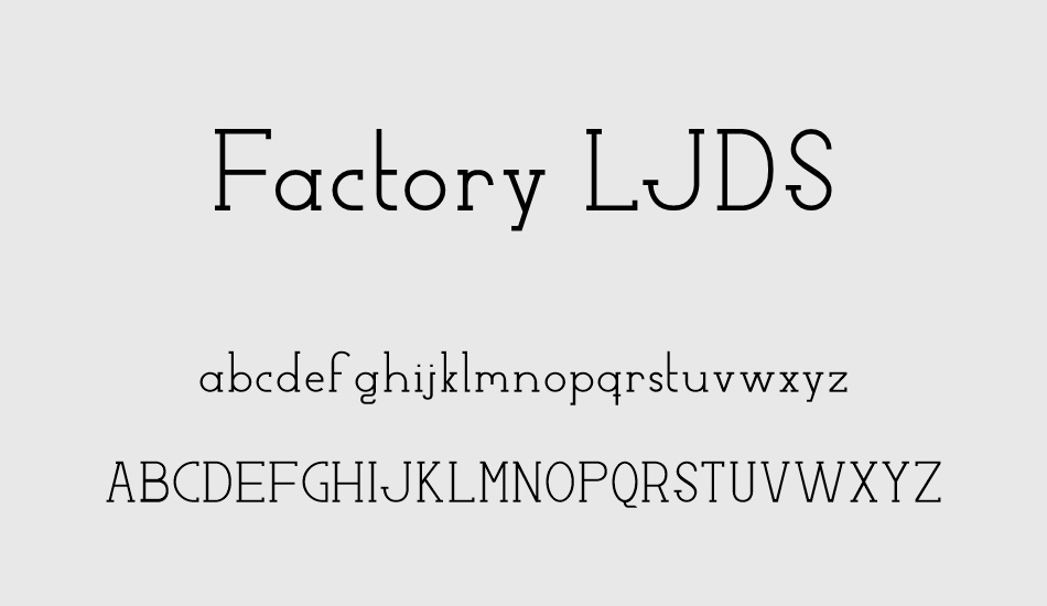 factory-ljds font