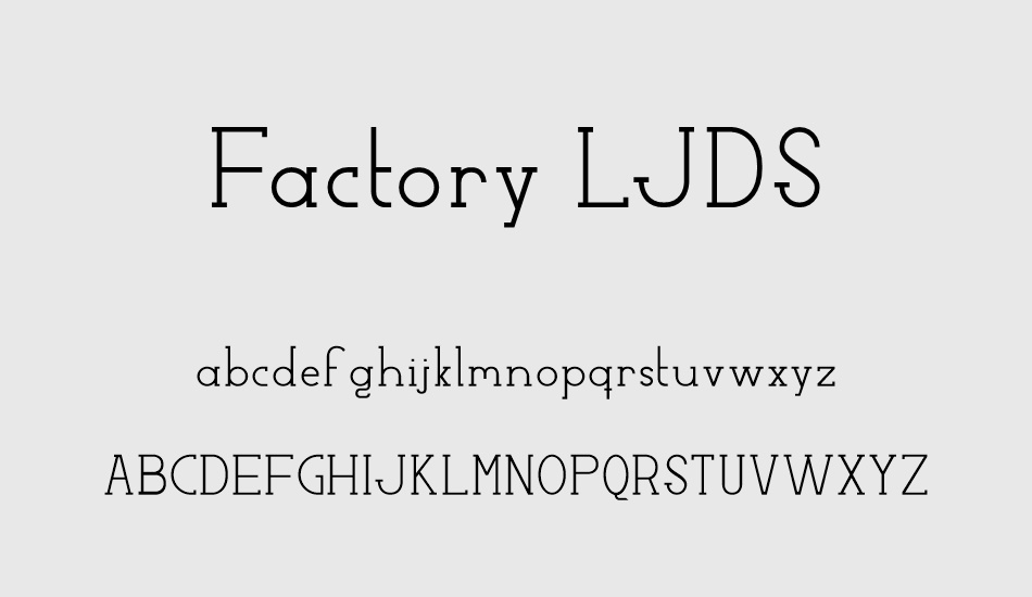 factory-ljds font