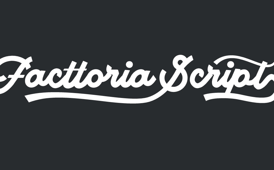 Facttoria Script font big