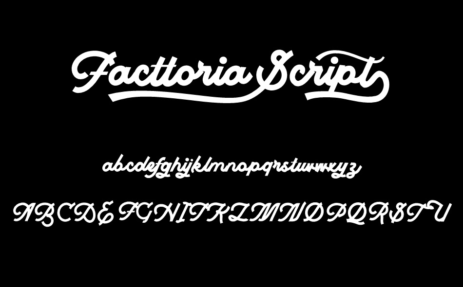 Facttoria Script font