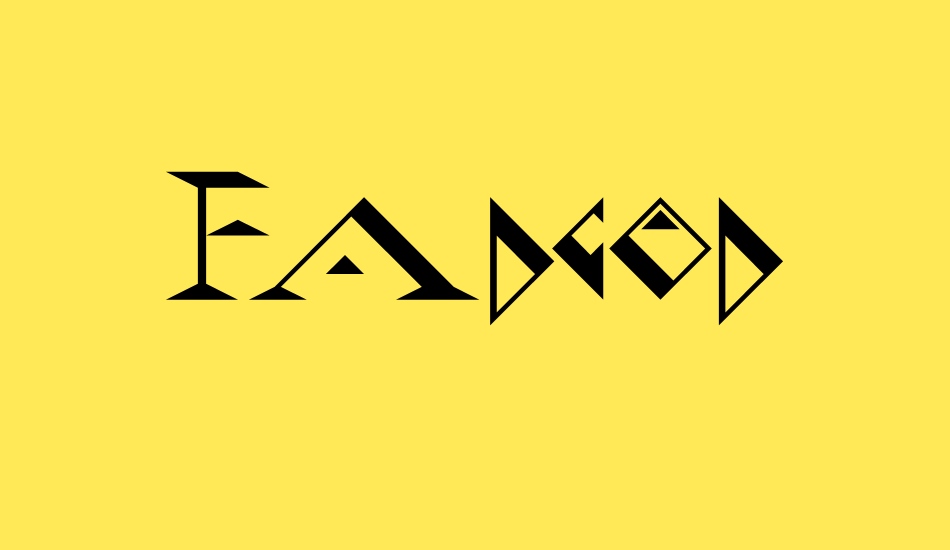 fadgod font big