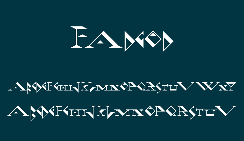 fadgod font