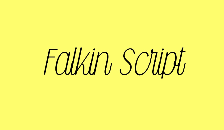 falkin-script-personal font big