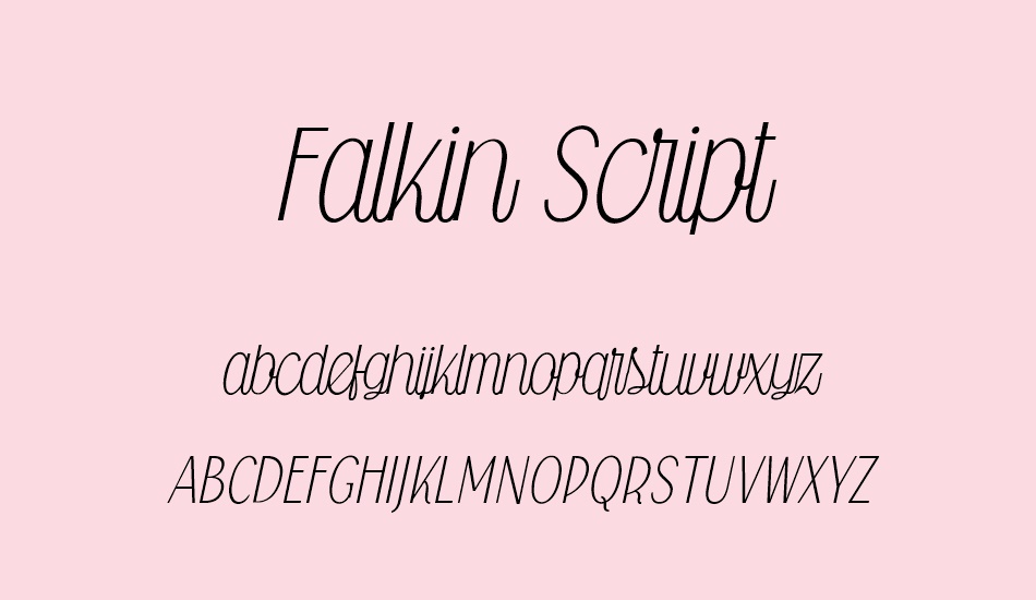 falkin-script-personal font
