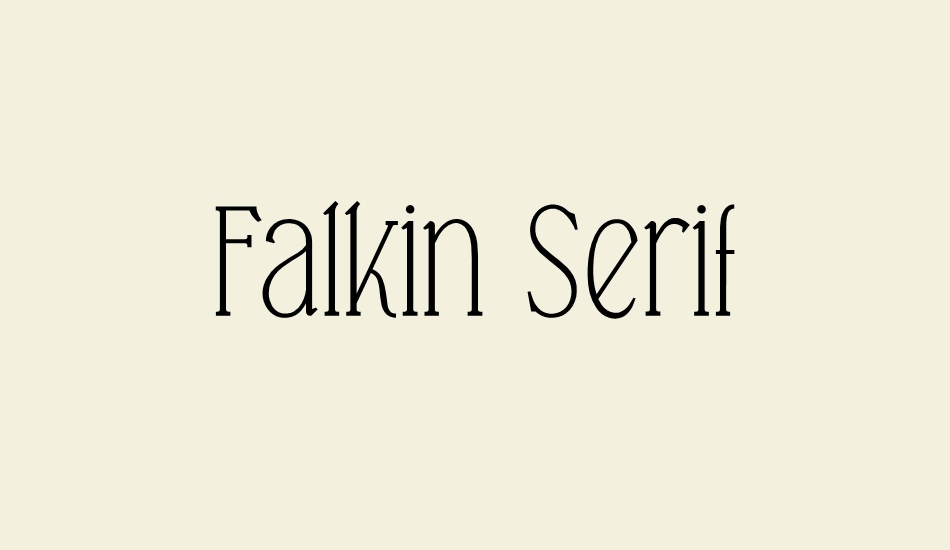 falkin-serif-personal font big