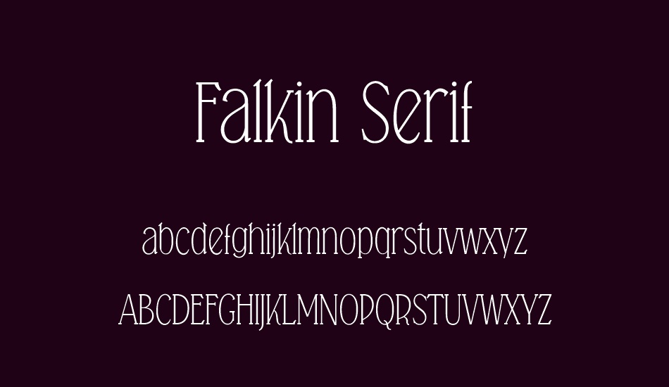 falkin-serif-personal font