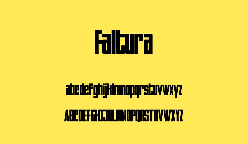 faltura font