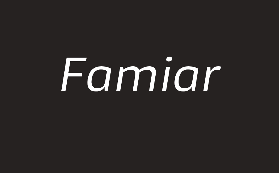 Famiar font big