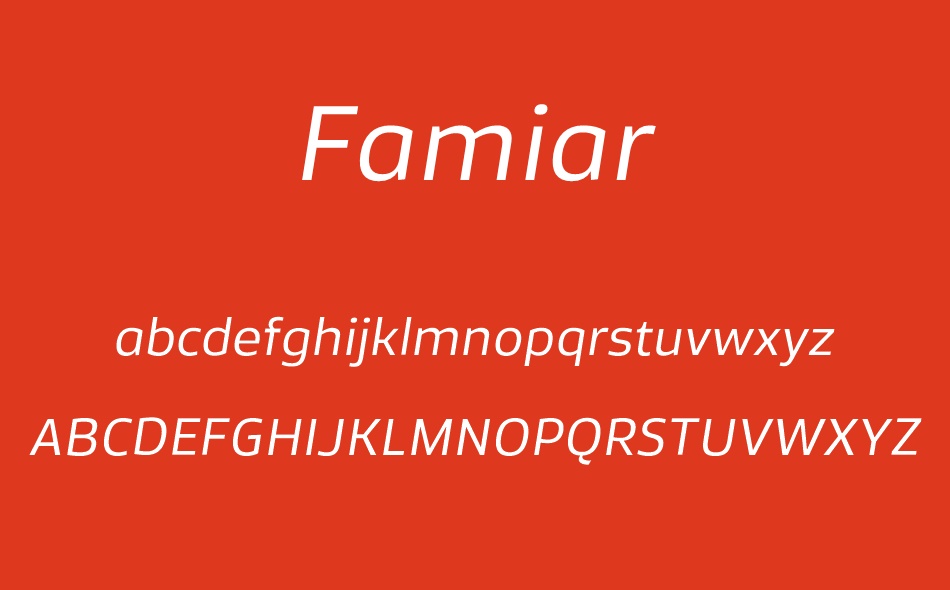 Famiar font