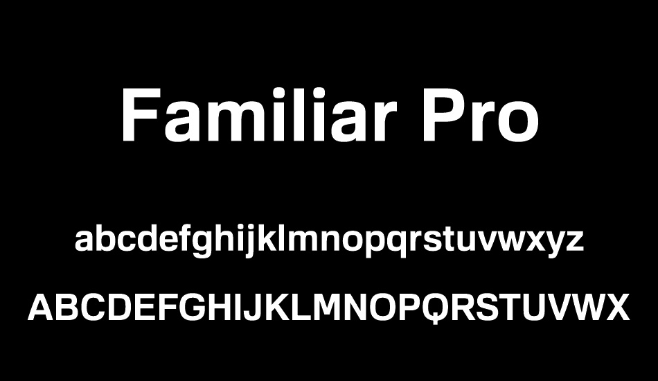 familiar-pro font