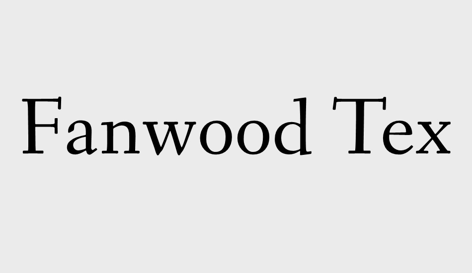fanwood-text font big