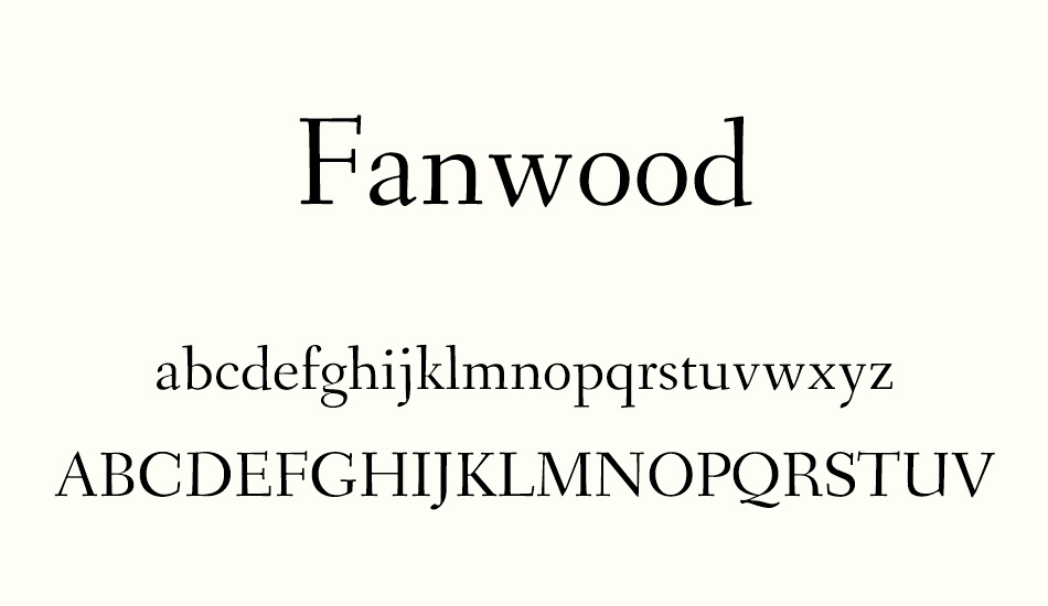 fanwood font