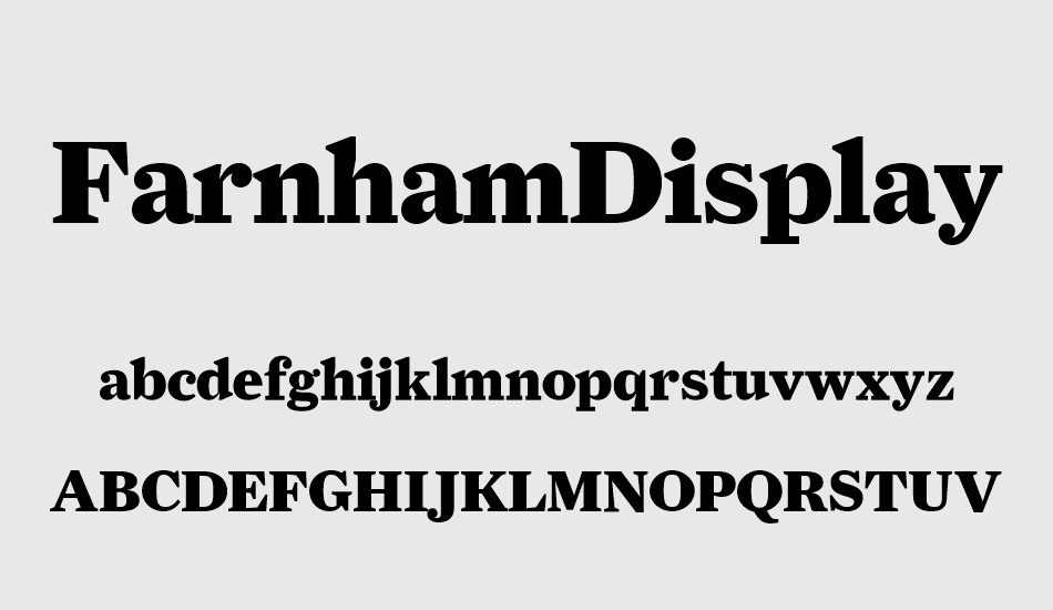 farnhamdisplay-black font