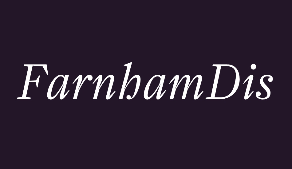 farnhamdisplay-lightıtal font big