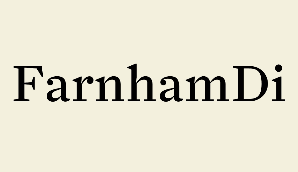 farnhamdisplay-regular font big