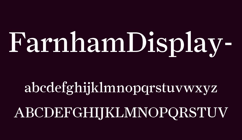 farnhamdisplay-regular font