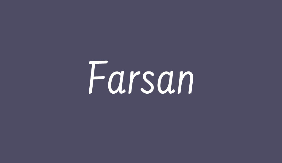 farsan-regular font big