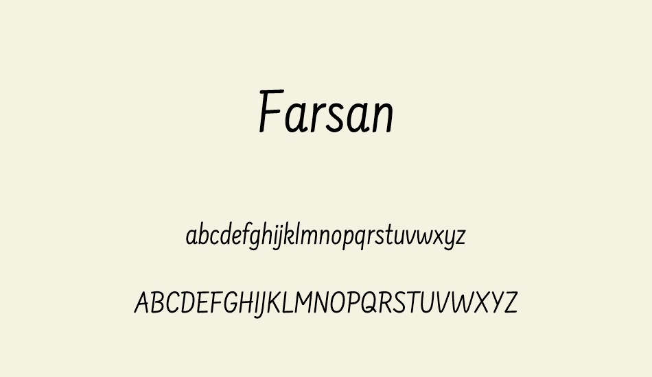 farsan-regular font
