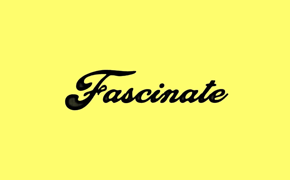 Fascinate font big