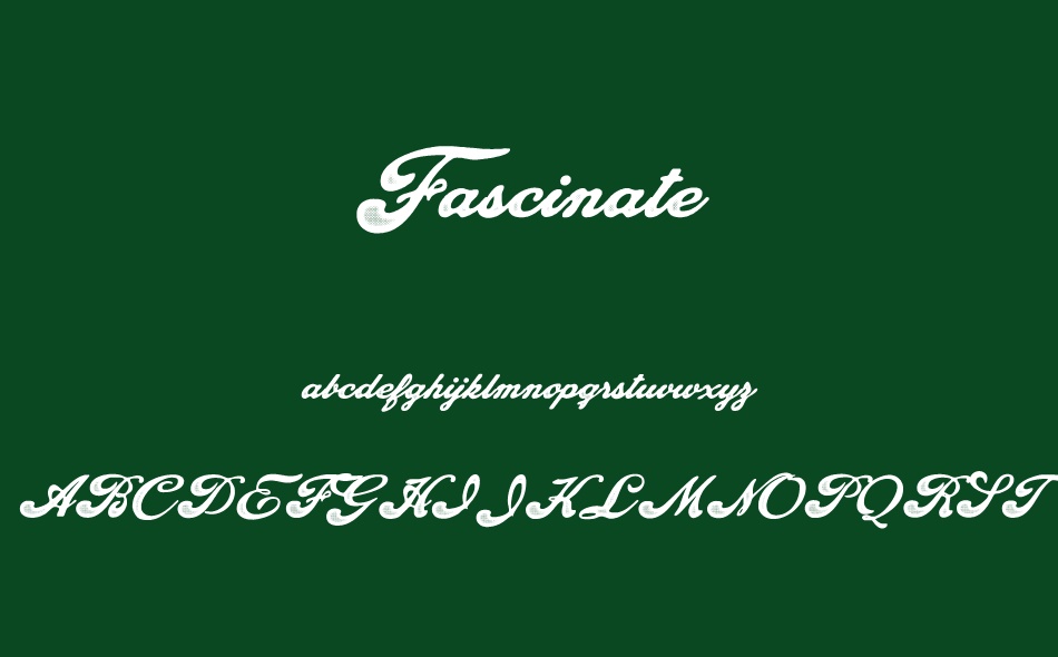 Fascinate font