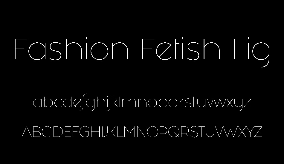 fashion-fetish-light font
