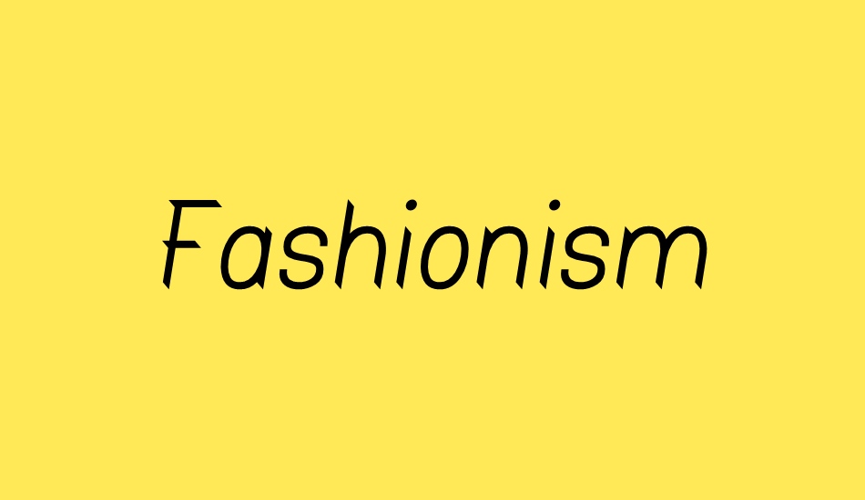 fashionism font big