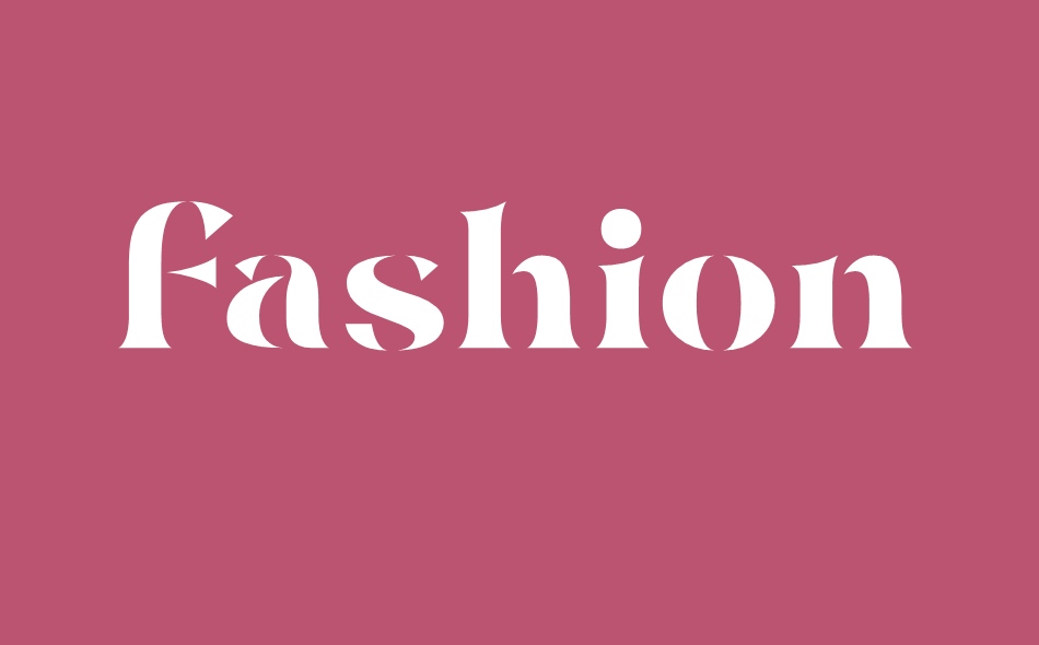 Fashion Stencil font big