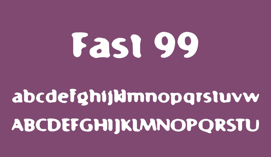 fast-99 font