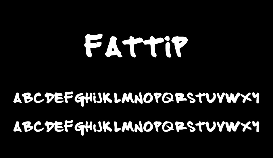 fattip font