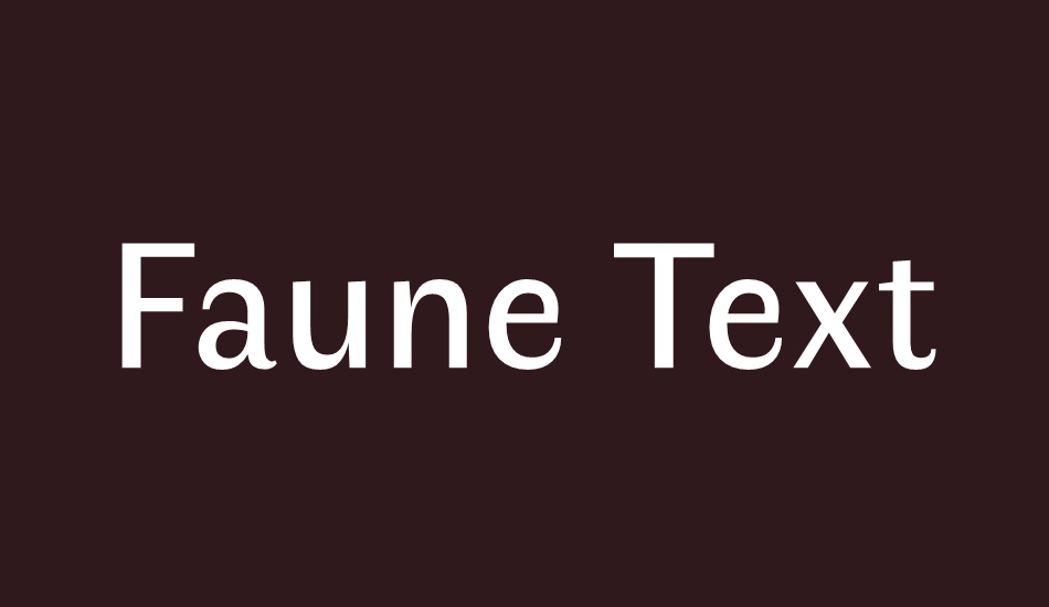 faune-text font big