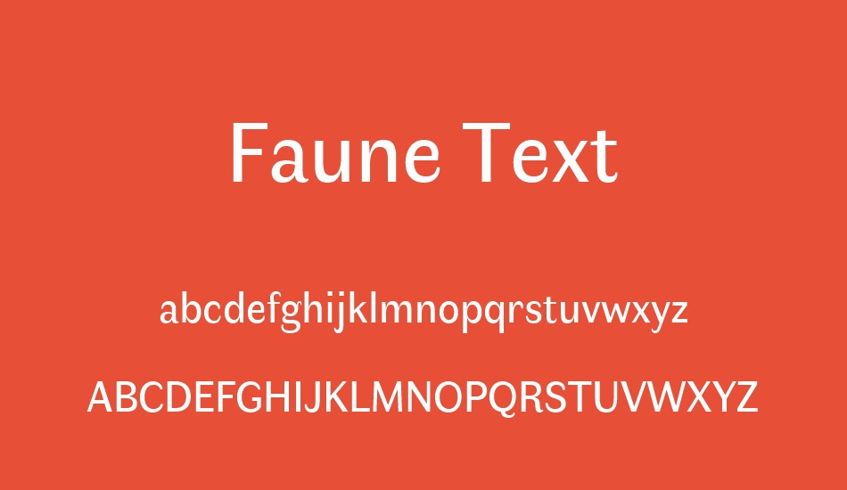 faune-text font