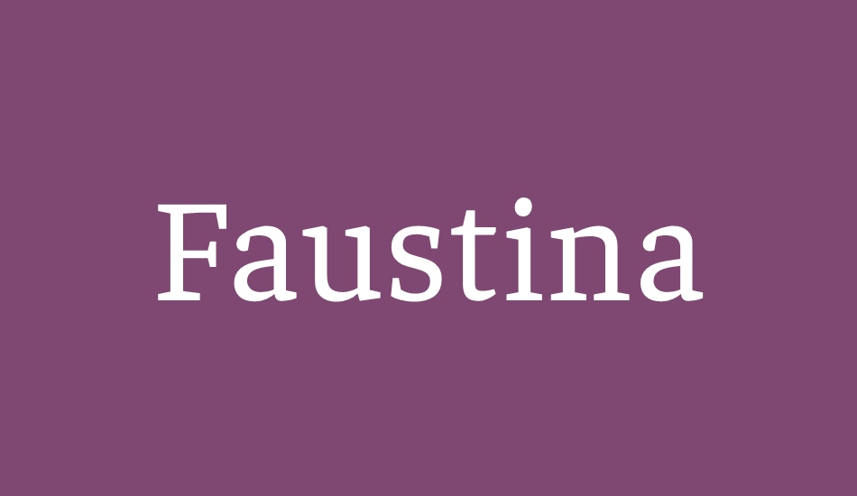 faustina font big