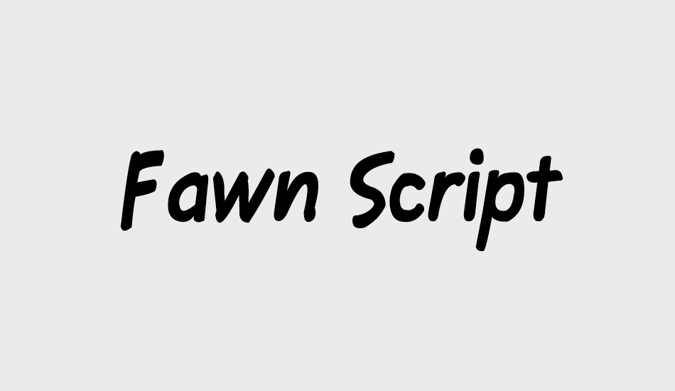 fawn-script font big