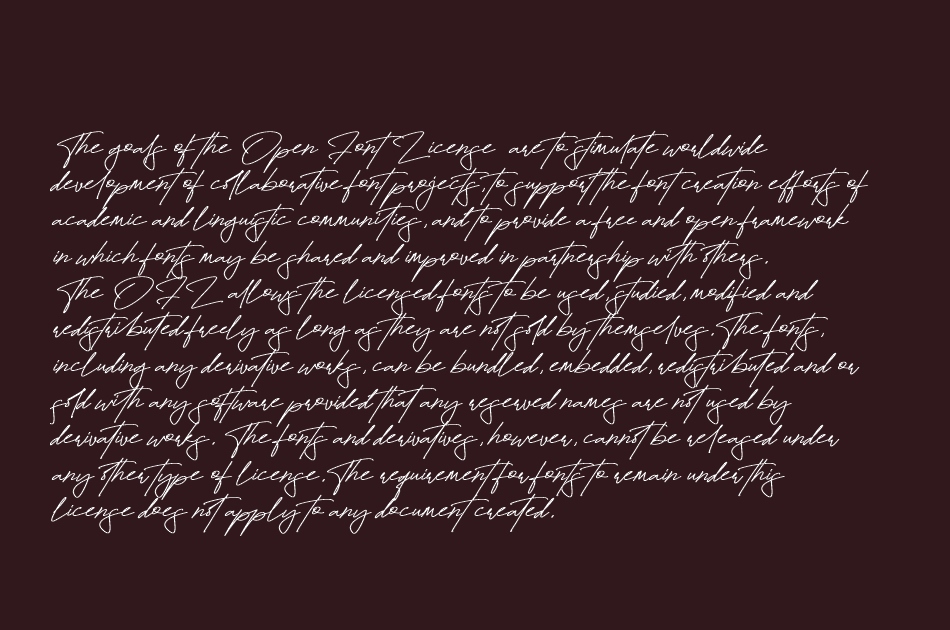 Fayetteville Signature font 1