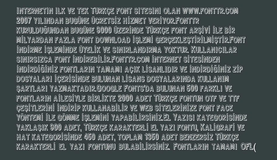 fear font 1