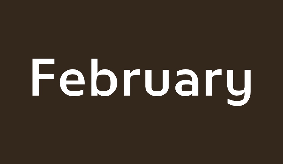february-2 font big