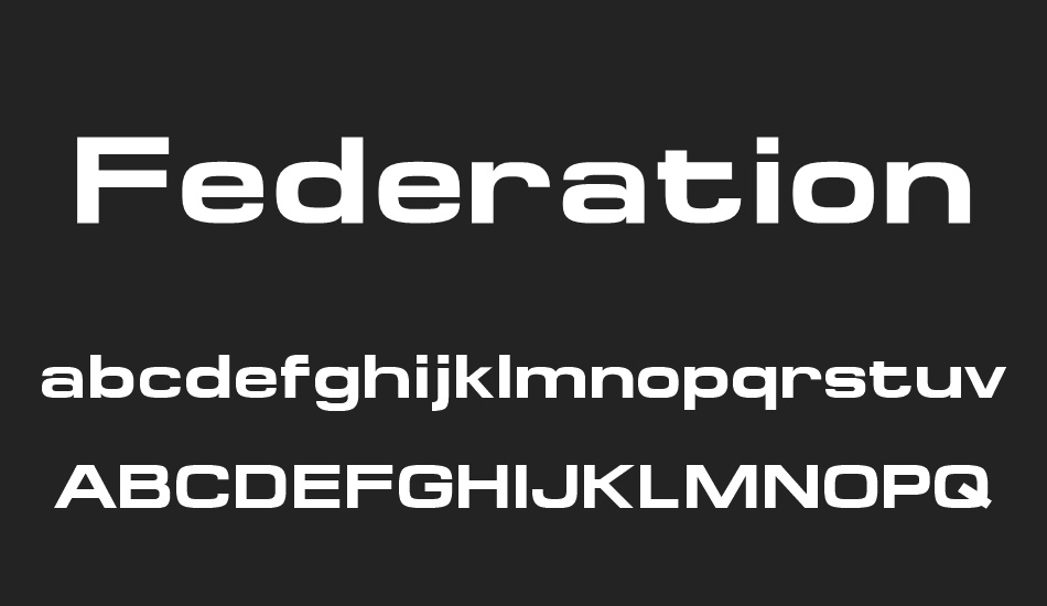 federation font