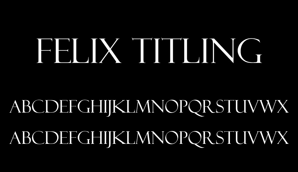 felix-titling font