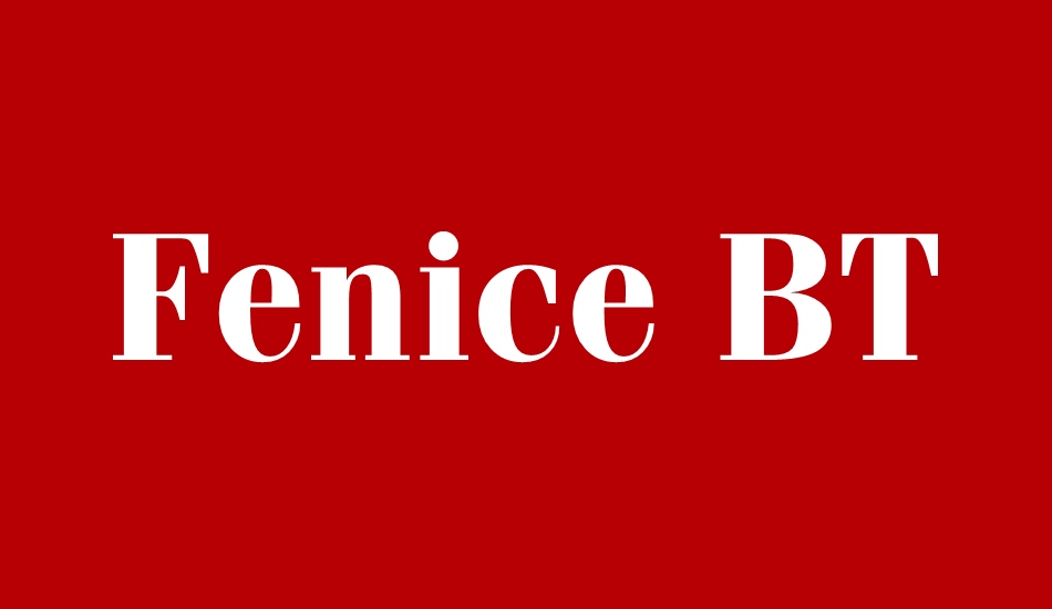 fenice-bt font big