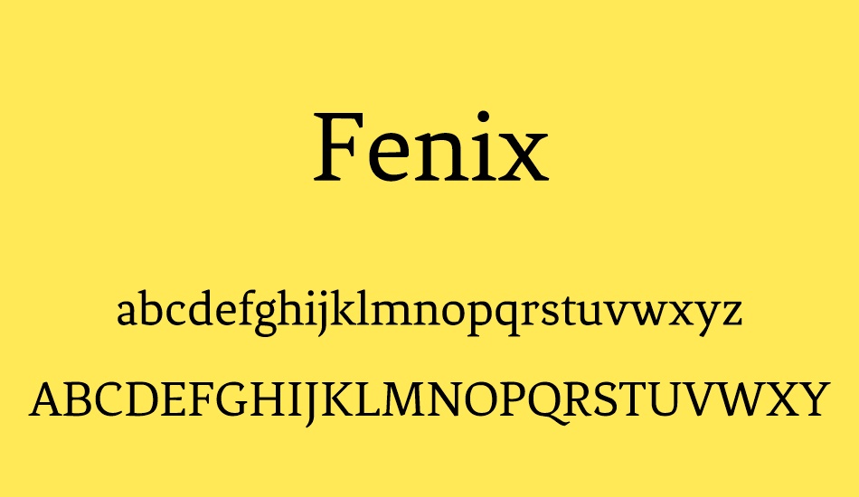 fenix font