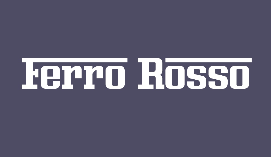 ferro-rosso font big