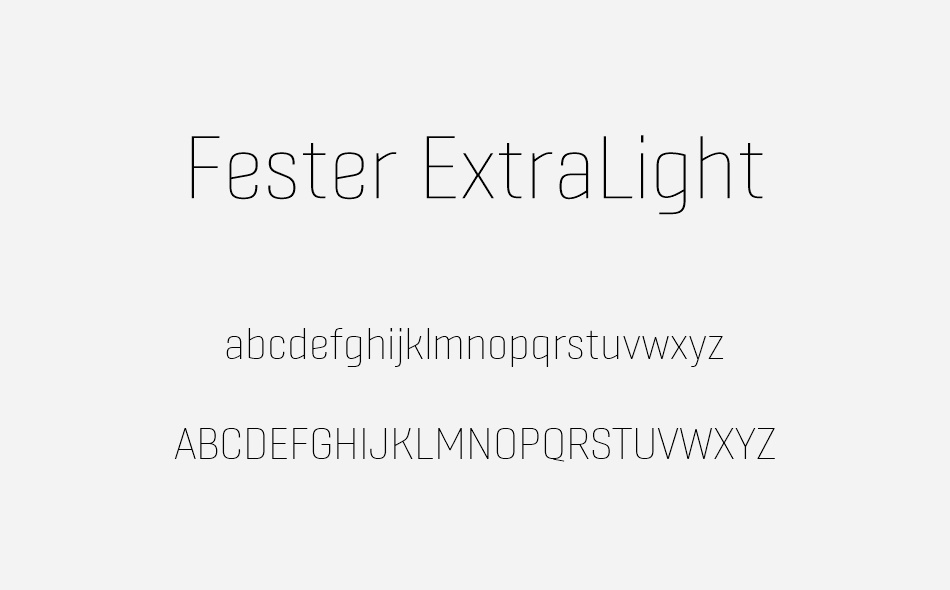 Fester font