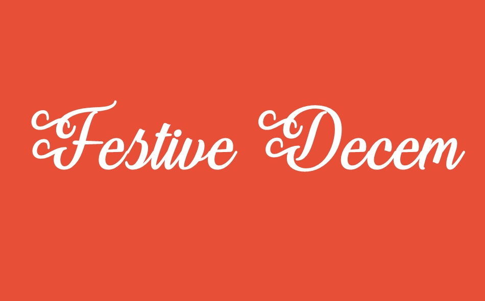 Festive December font big