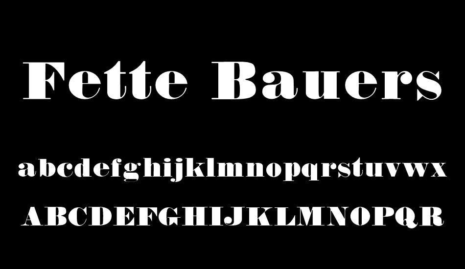 fette-bauersche-antiqua-unz-pro font