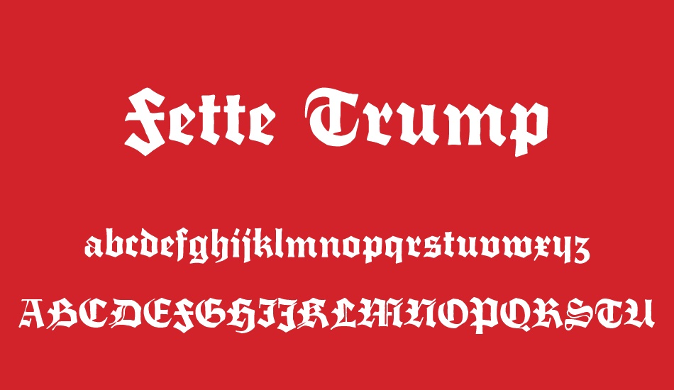 fette-trump font