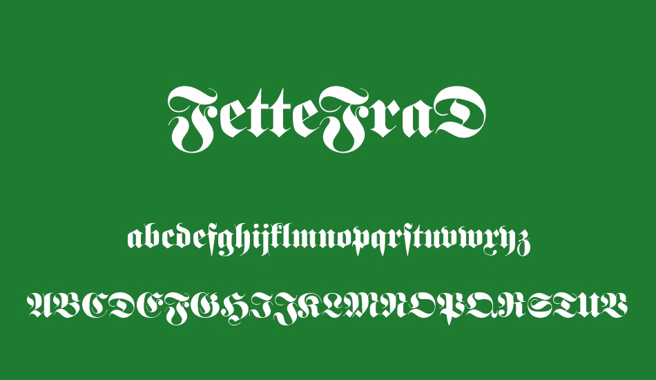 fettefrad font