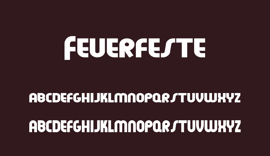 feuerfeste font